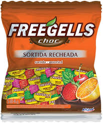 FREEGELLS BALA  DURA CHOCOLATE SORTIDO PCT 584GRS